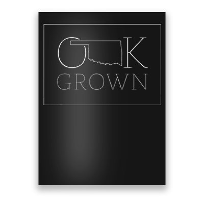 Oklahoma Modern Ok State Grown Home Gift Poster