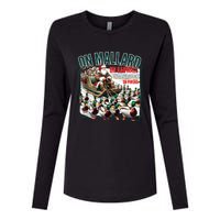 On Mallard On Gadwall Christmas Funny Duck Hunting Santa Womens Cotton Relaxed Long Sleeve T-Shirt