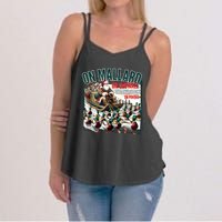 On Mallard On Gadwall Christmas Funny Duck Hunting Santa Women's Strappy Tank