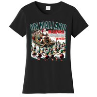 On Mallard On Gadwall Christmas Funny Duck Hunting Santa Women's T-Shirt