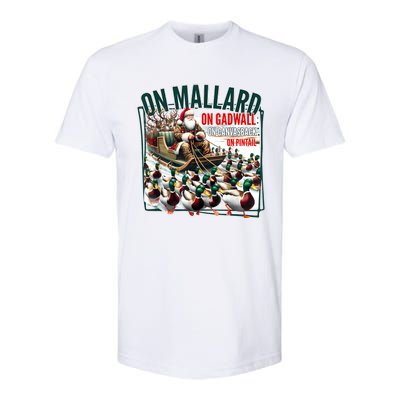 On Mallard On Gadwall Christmas Funny Duck Hunting Santa Softstyle® CVC T-Shirt