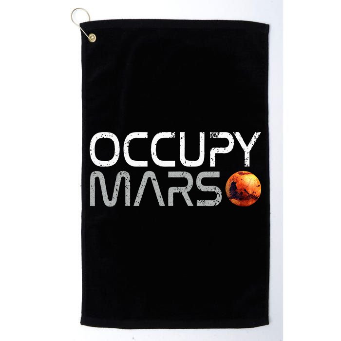 Occupy Mars Golf Towel