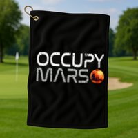 Occupy Mars Golf Towel