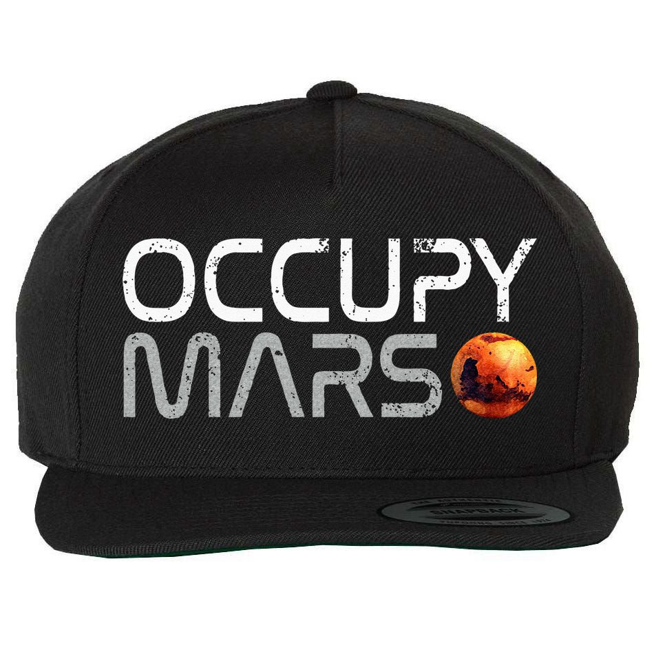 Occupy Mars Wool Snapback Cap