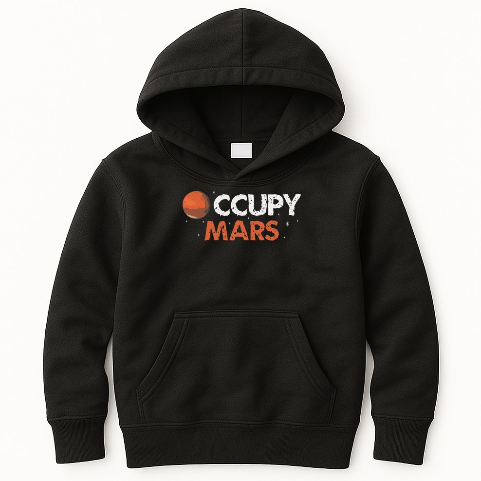 Occupy Mars Kids Hoodie
