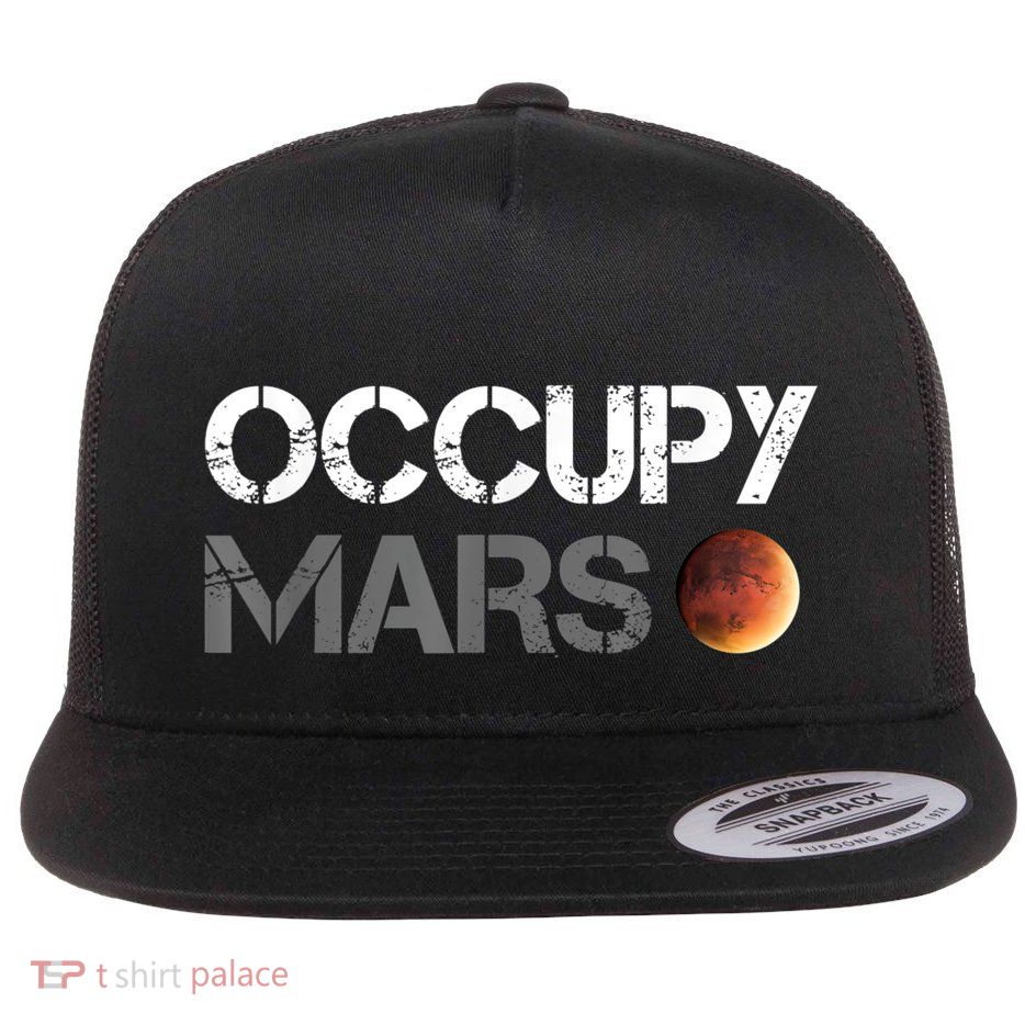 Occupy Mars Flat Bill Trucker Hat