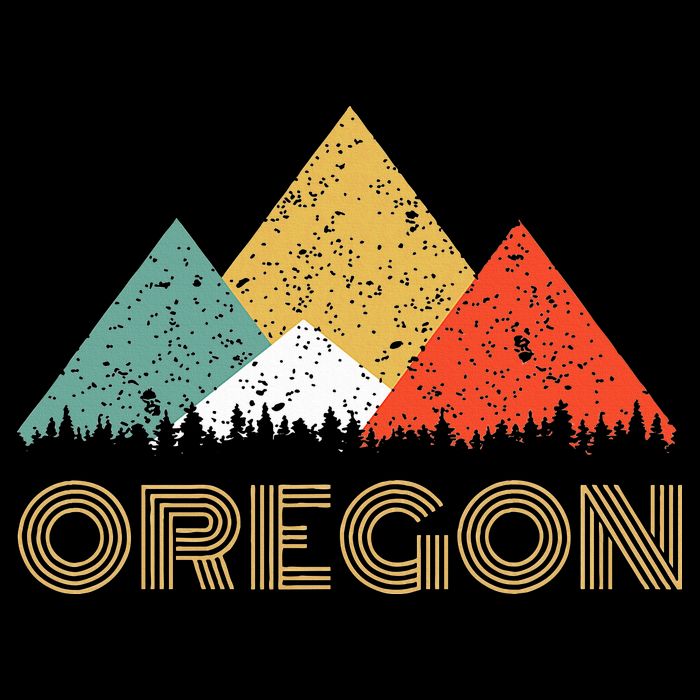 Oregon Mountain Cropped Pullover Crew