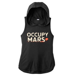 Occupy Mars Ladies PosiCharge Tri-Blend Wicking Draft Hoodie Tank