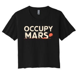 Occupy Mars Women's Crop Top Tee