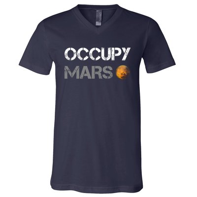 Occupy Mars V-Neck T-Shirt