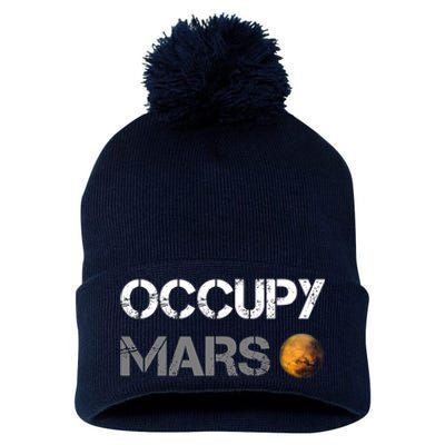 Occupy Mars Pom Pom 12in Knit Beanie