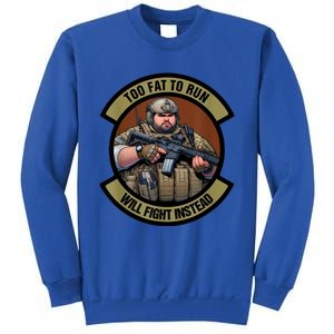 Overweight Military Sweatshirt