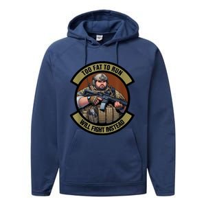 Overweight Military Performance Fleece Hoodie