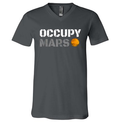 OCCUPY MARS V-Neck T-Shirt