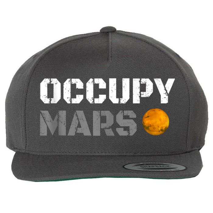 OCCUPY MARS Wool Snapback Cap