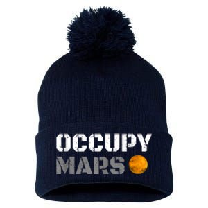 OCCUPY MARS Pom Pom 12in Knit Beanie