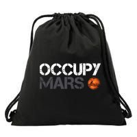 Occupy Mars Drawstring Bag