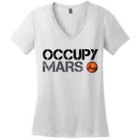 Occupy Mars Women's V-Neck T-Shirt