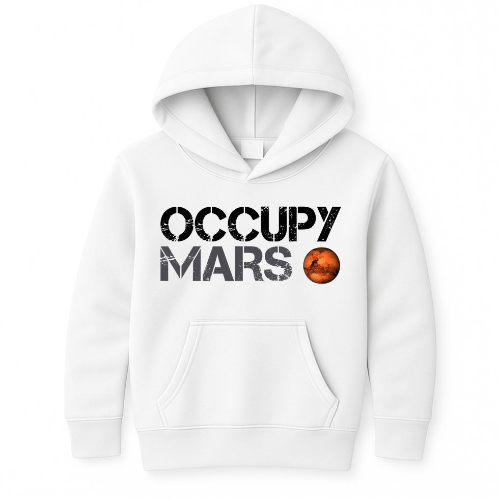 Occupy Mars Kids Hoodie