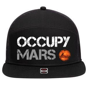 Occupy Mars 7 Panel Mesh Trucker Snapback Hat