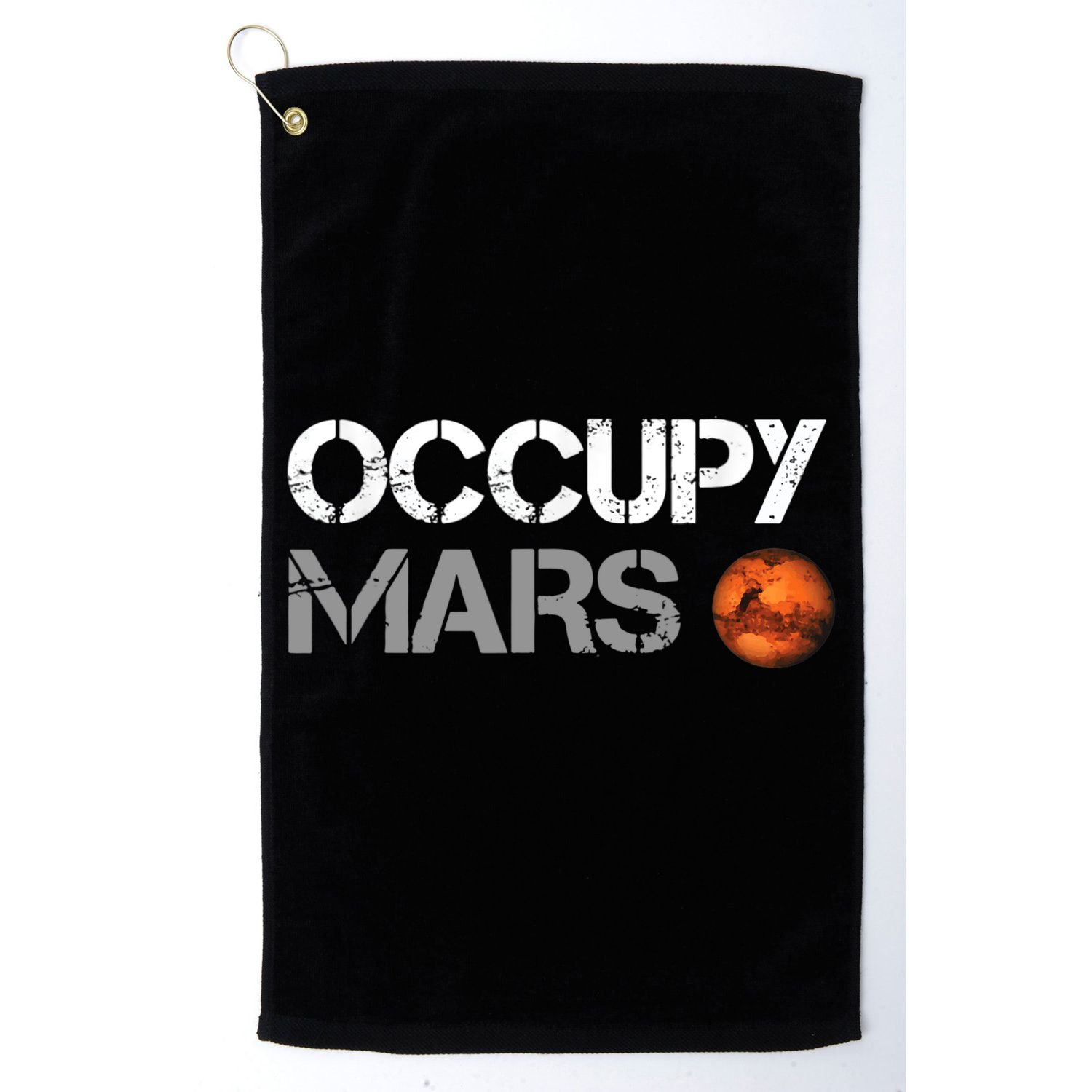 Occupy Mars Golf Towel