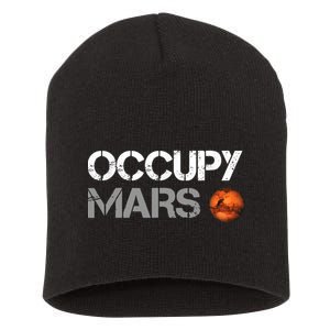 Occupy Mars Short Acrylic Beanie