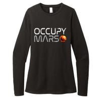 Occupy Mars Womens CVC Long Sleeve Shirt