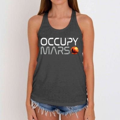 Occupy Mars Women's Knotted Racerback Tank