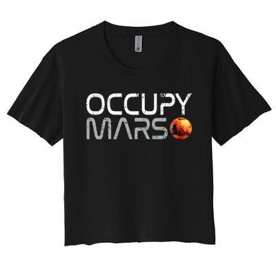 Occupy Mars Women's Crop Top Tee