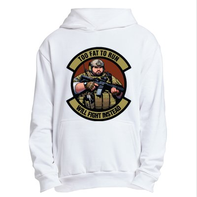 Overweight Military Urban Pullover Hoodie