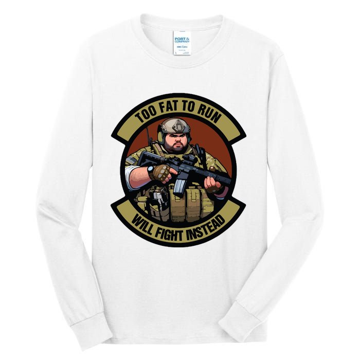 Overweight Military Tall Long Sleeve T-Shirt