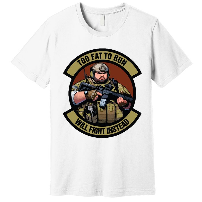 Overweight Military Premium T-Shirt