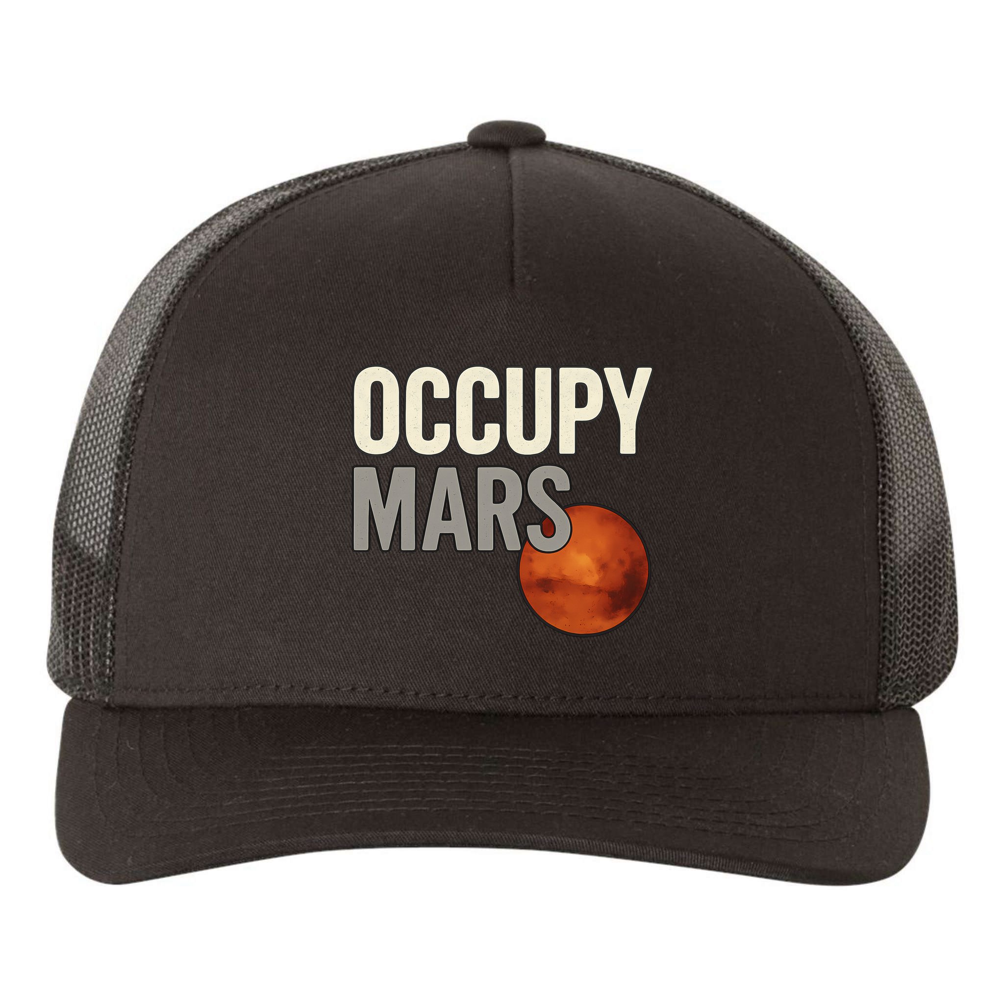 Occupy Mars Yupoong Adult 5-Panel Trucker Hat