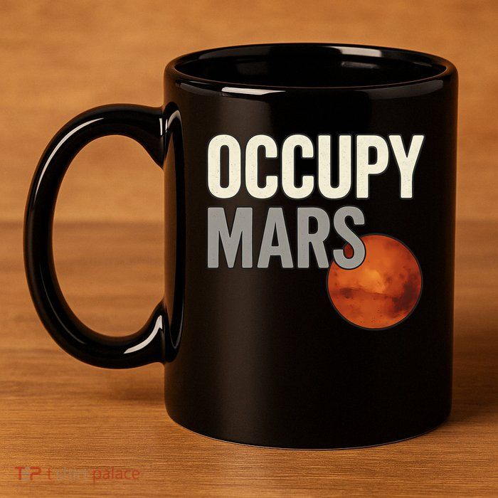 Occupy Mars 11oz C Handle Ceramic Mug