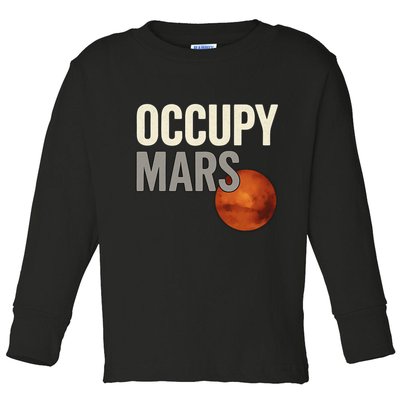 Occupy Mars Toddler Long Sleeve Shirt