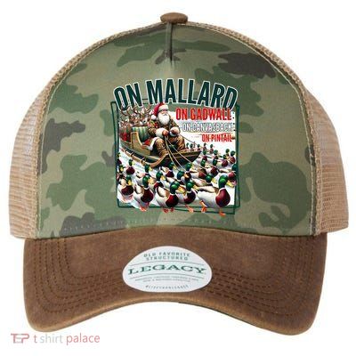 On Mallard On Gadwall Christmas Funny Duck Hunting Santa Legacy Tie Dye Trucker Hat
