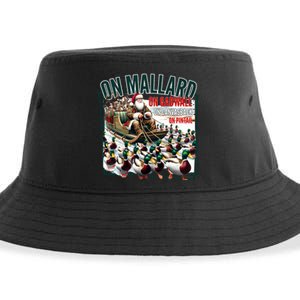 On Mallard On Gadwall Christmas Funny Duck Hunting Santa Sustainable Bucket Hat