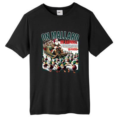 On Mallard On Gadwall Christmas Funny Duck Hunting Santa Tall Fusion ChromaSoft Performance T-Shirt