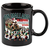 On Mallard On Gadwall Christmas Funny Duck Hunting Santa 11oz C Handle Ceramic Mug
