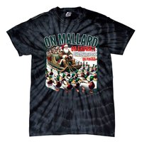 On Mallard On Gadwall Christmas Funny Duck Hunting Santa Tie-Dye T-Shirt