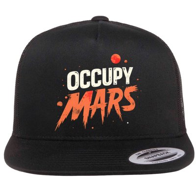 Occupy Mars Flat Bill Trucker Hat