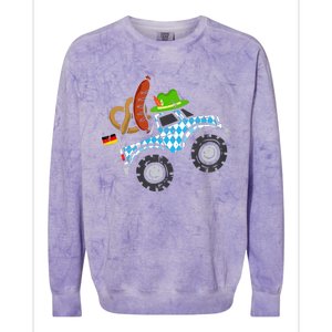 Oktoberfest Monstertruck Oktoberfest Costume Colorblast Crewneck Sweatshirt