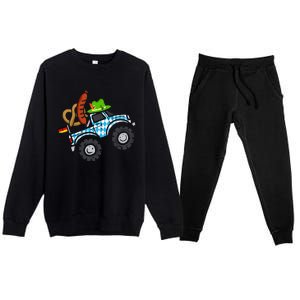 Oktoberfest Monstertruck Oktoberfest Costume Premium Crewneck Sweatsuit Set