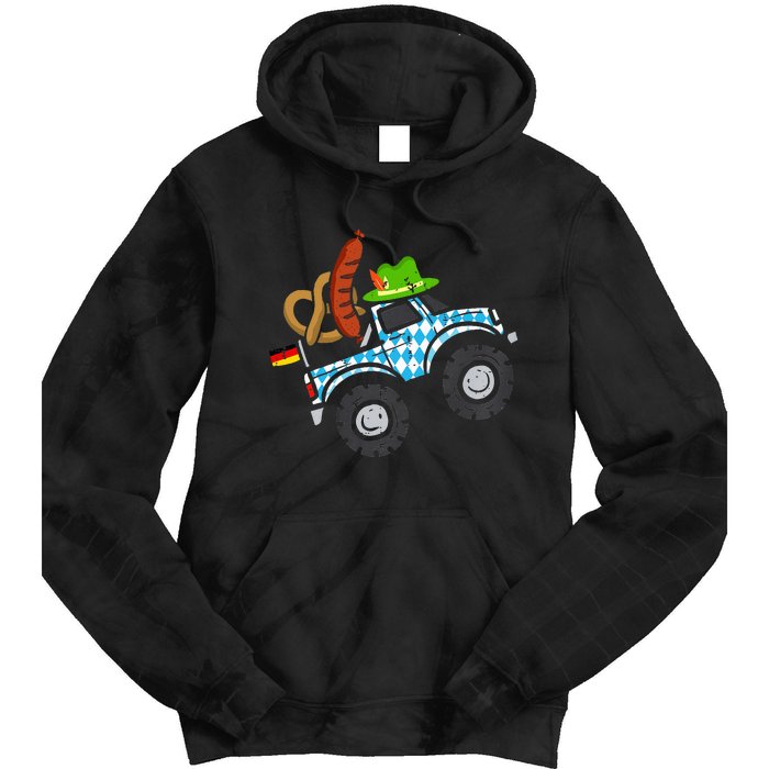 Oktoberfest Monstertruck Oktoberfest Costume Tie Dye Hoodie