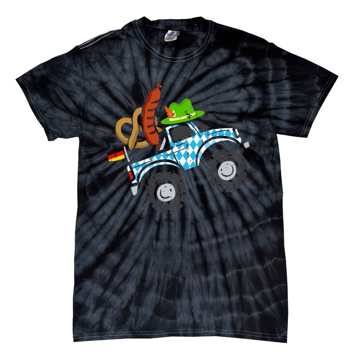 Oktoberfest Monstertruck Oktoberfest Costume Tie-Dye T-Shirt