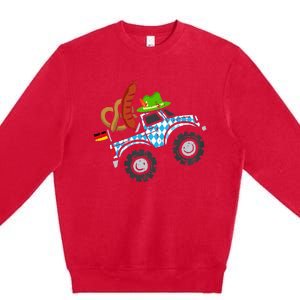 Oktoberfest Monstertruck Oktoberfest Costume Premium Crewneck Sweatshirt