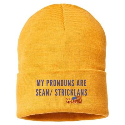 Official My Pronouns Are Sean Strickland Ufc293 Sustainable Knit Beanie