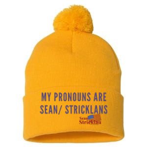 Official My Pronouns Are Sean Strickland Ufc293 Pom Pom 12in Knit Beanie