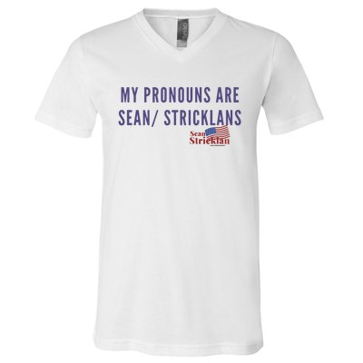 Official My Pronouns Are Sean Strickland Ufc293 V-Neck T-Shirt