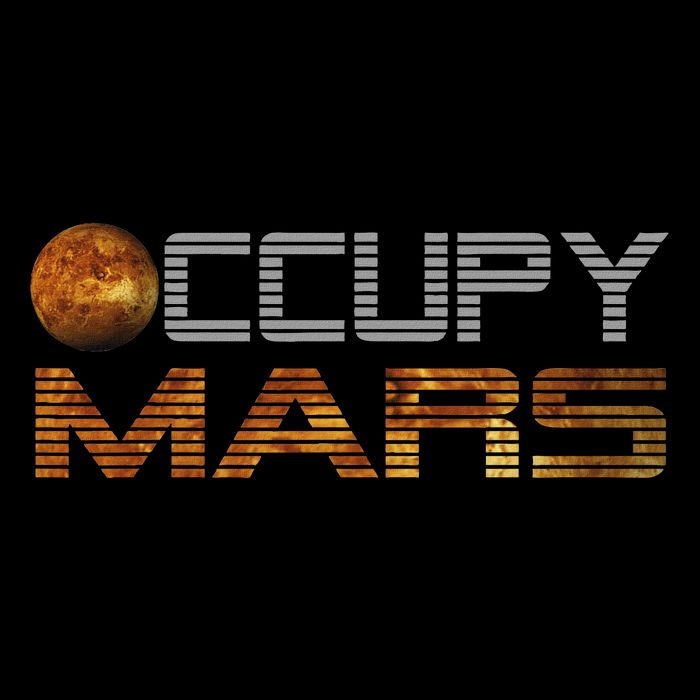Occupy Mars Planet Space Exploration Astronomy Flat Bill Trucker Hat
